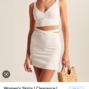 Abercrombie Strappy BLACK Mini Skirt